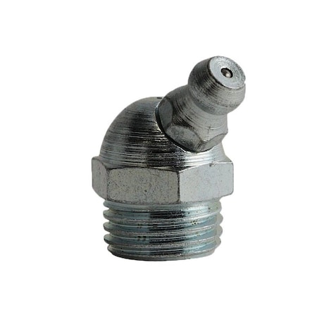 Heritage Industrial Grease Fitting, 1/4"-19BSPT 45D CS Z3 H2604Z3